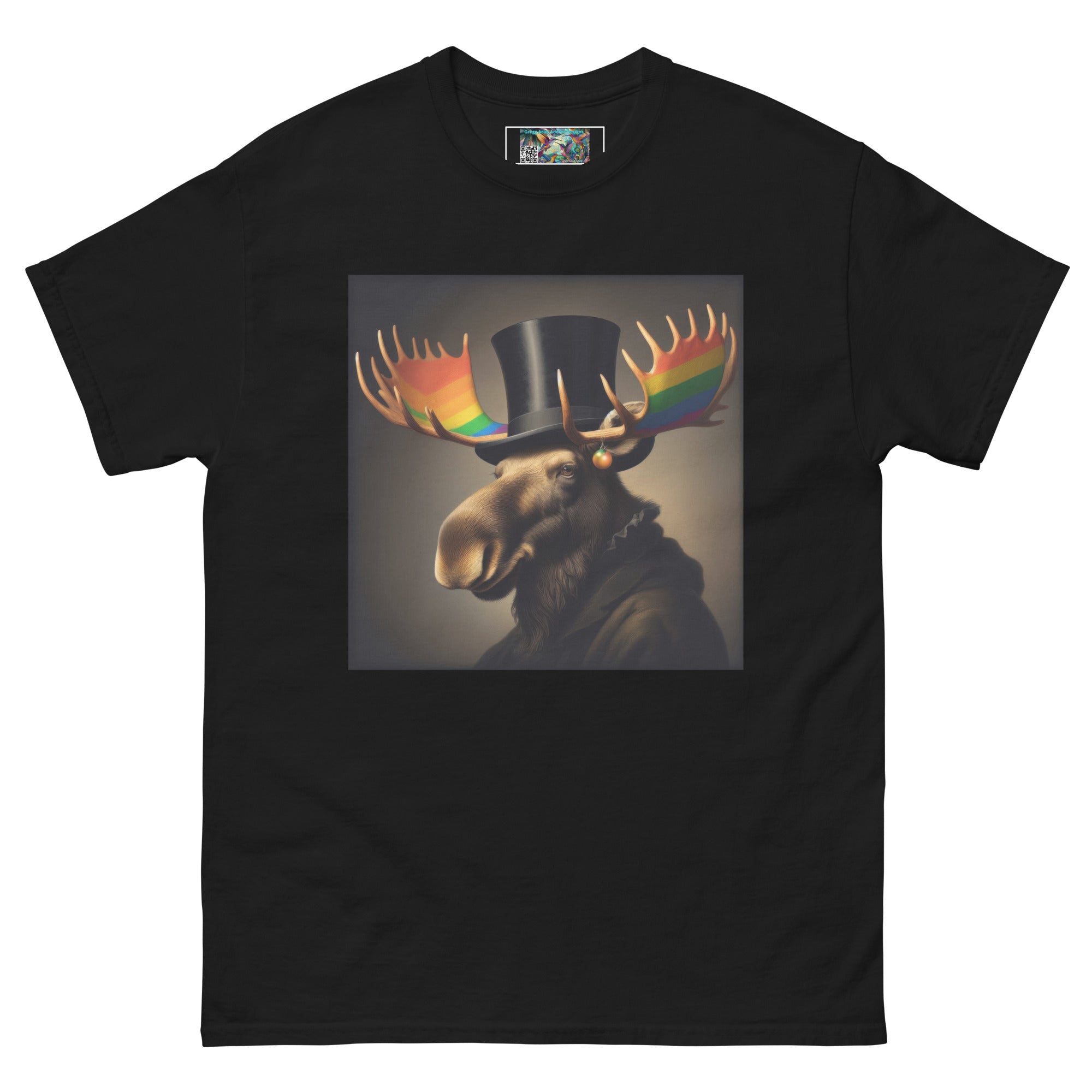 Proud Remby Moose Unisex classic tee by Gregg Acini Adoree Designs - Gregg Acini Adoree Designs - Tee Shirt