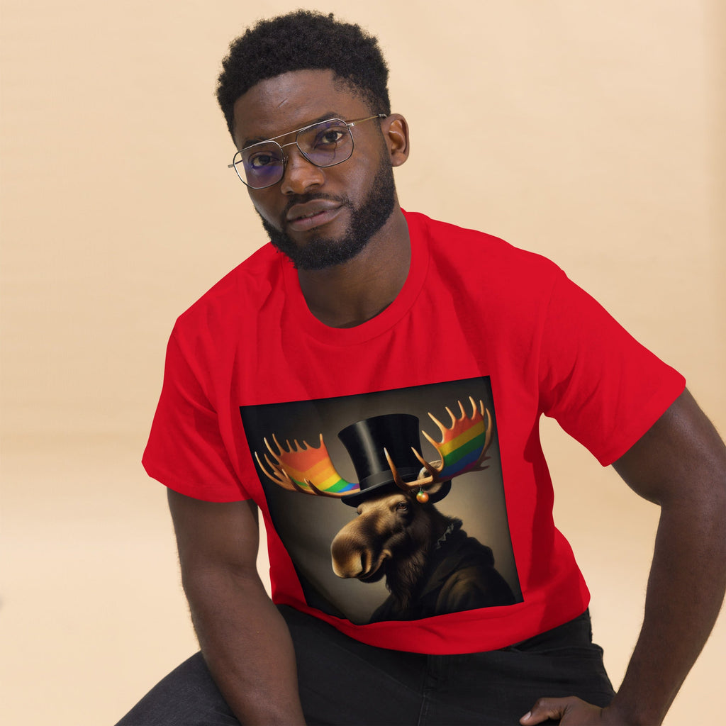 Proud Remby Moose Unisex classic tee by Gregg Acini Adoree Designs - Gregg Acini Adoree Designs - Tee Shirt