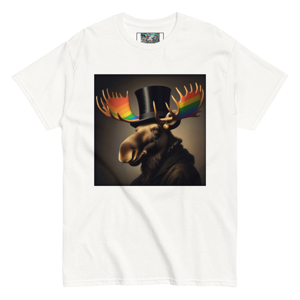Proud Remby Moose Unisex classic tee by Gregg Acini Adoree Designs - Gregg Acini Adoree Designs - Tee Shirt