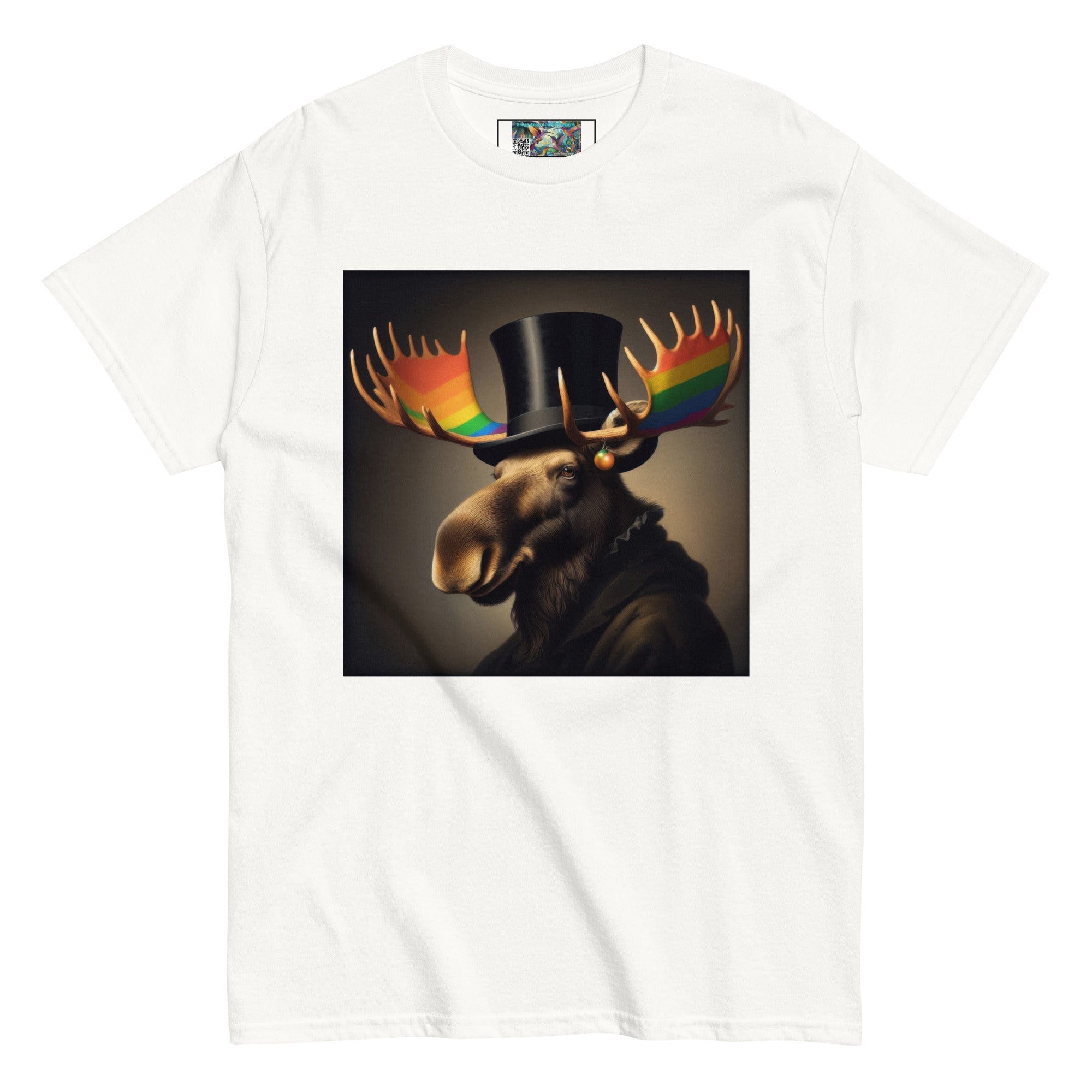 Proud Remby Moose Unisex classic tee by Gregg Acini Adoree Designs - Gregg Acini Adoree Designs - Tee Shirt