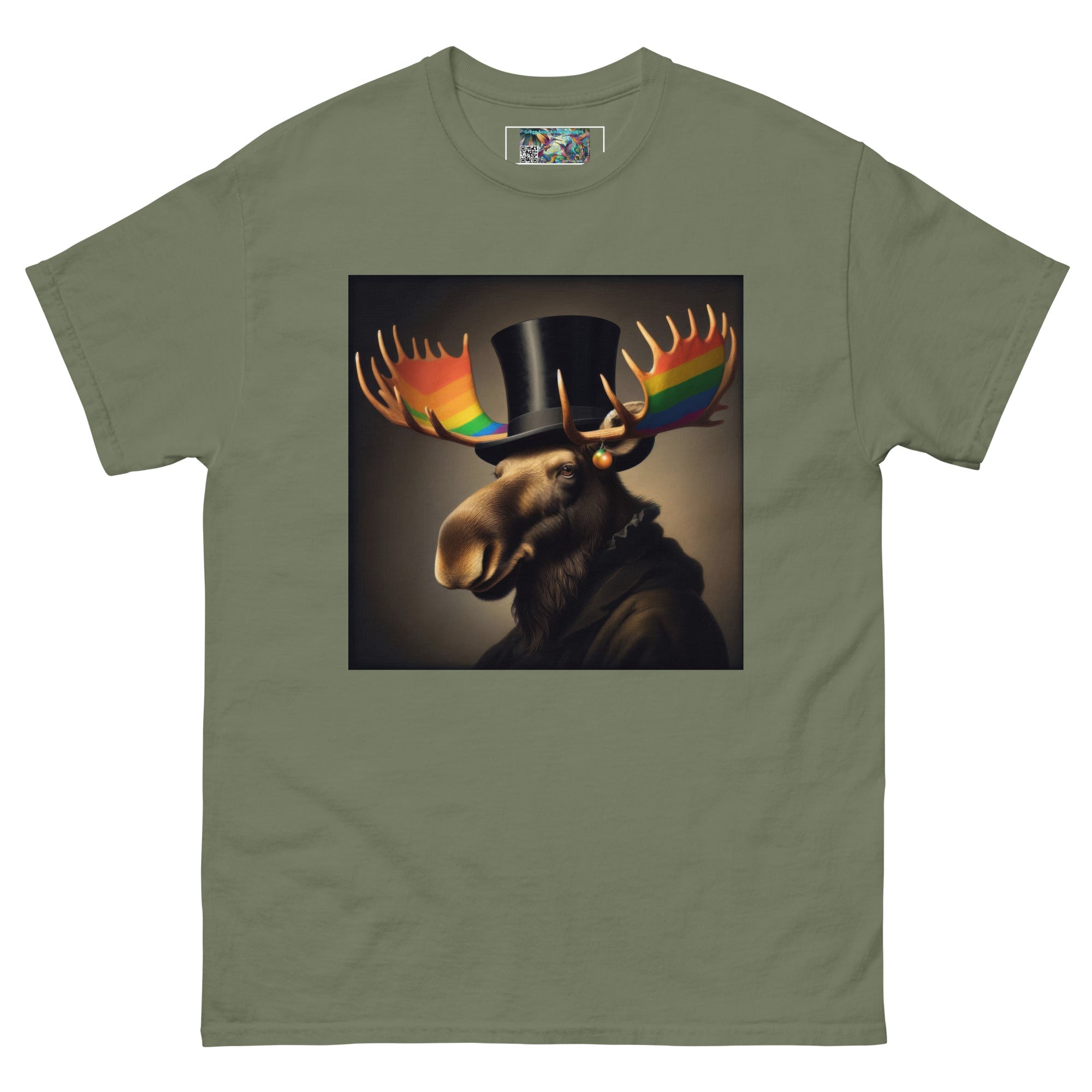 Proud Remby Moose Unisex classic tee by Gregg Acini Adoree Designs - Gregg Acini Adoree Designs - Tee Shirt