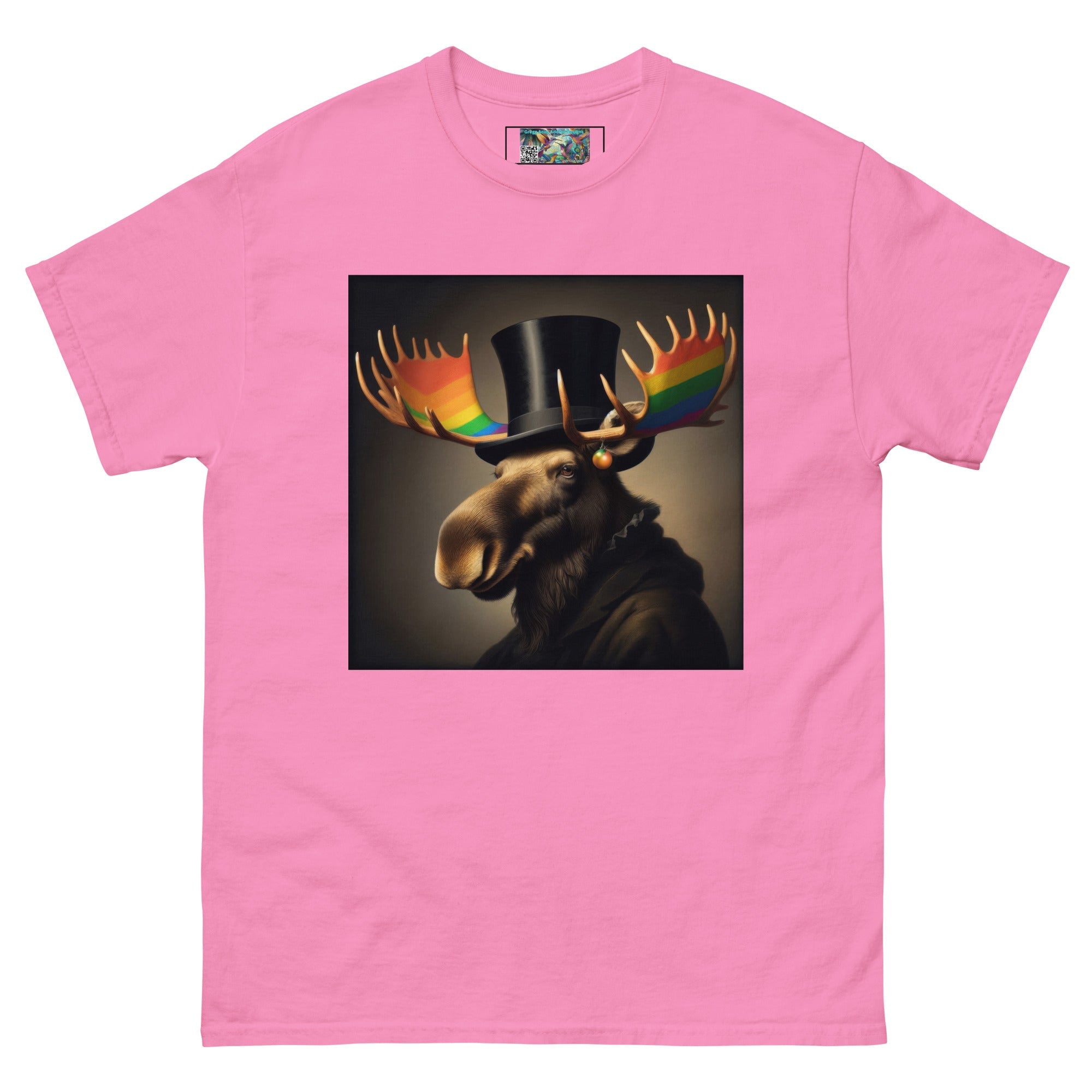 Proud Remby Moose Unisex classic tee by Gregg Acini Adoree Designs - Gregg Acini Adoree Designs - Tee Shirt