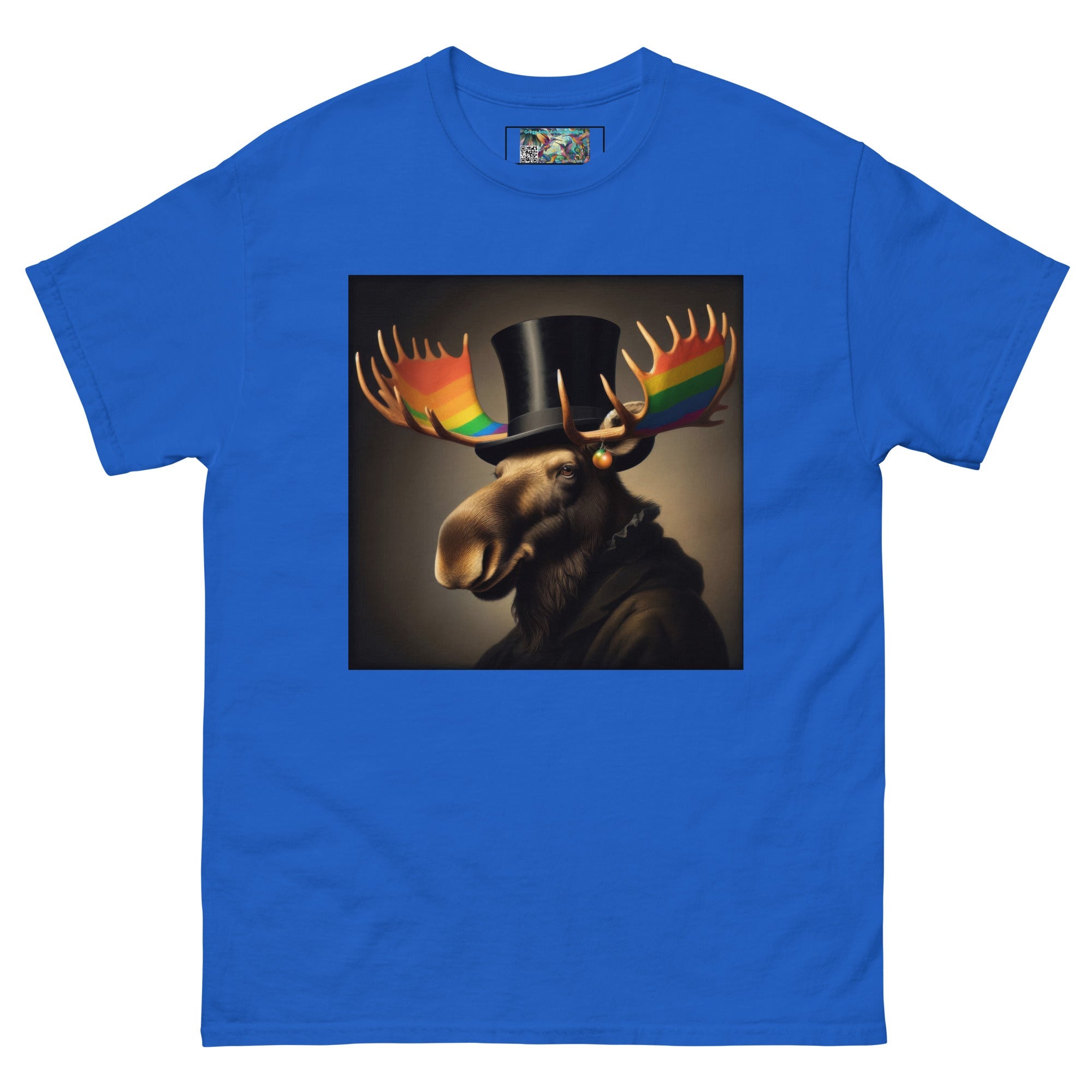 Proud Remby Moose Unisex classic tee by Gregg Acini Adoree Designs - Gregg Acini Adoree Designs - Tee Shirt