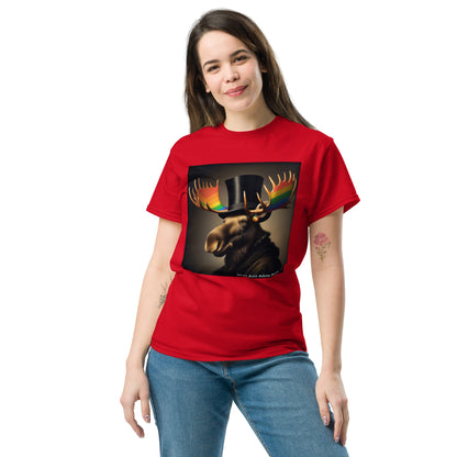 Proud Remby Moose Unisex classic tee by Gregg Acini Adoree Designs - Gregg Acini Adoree Designs - Tee Shirt
