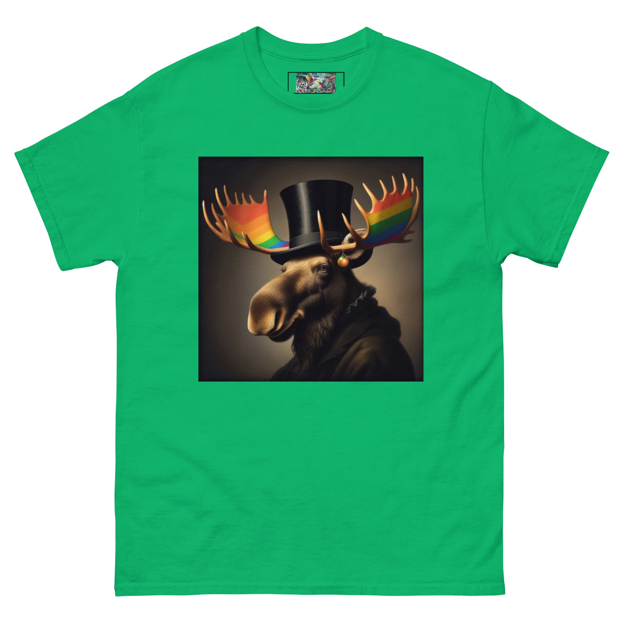 Proud Remby Moose Unisex classic tee by Gregg Acini Adoree Designs - Gregg Acini Adoree Designs - Tee Shirt