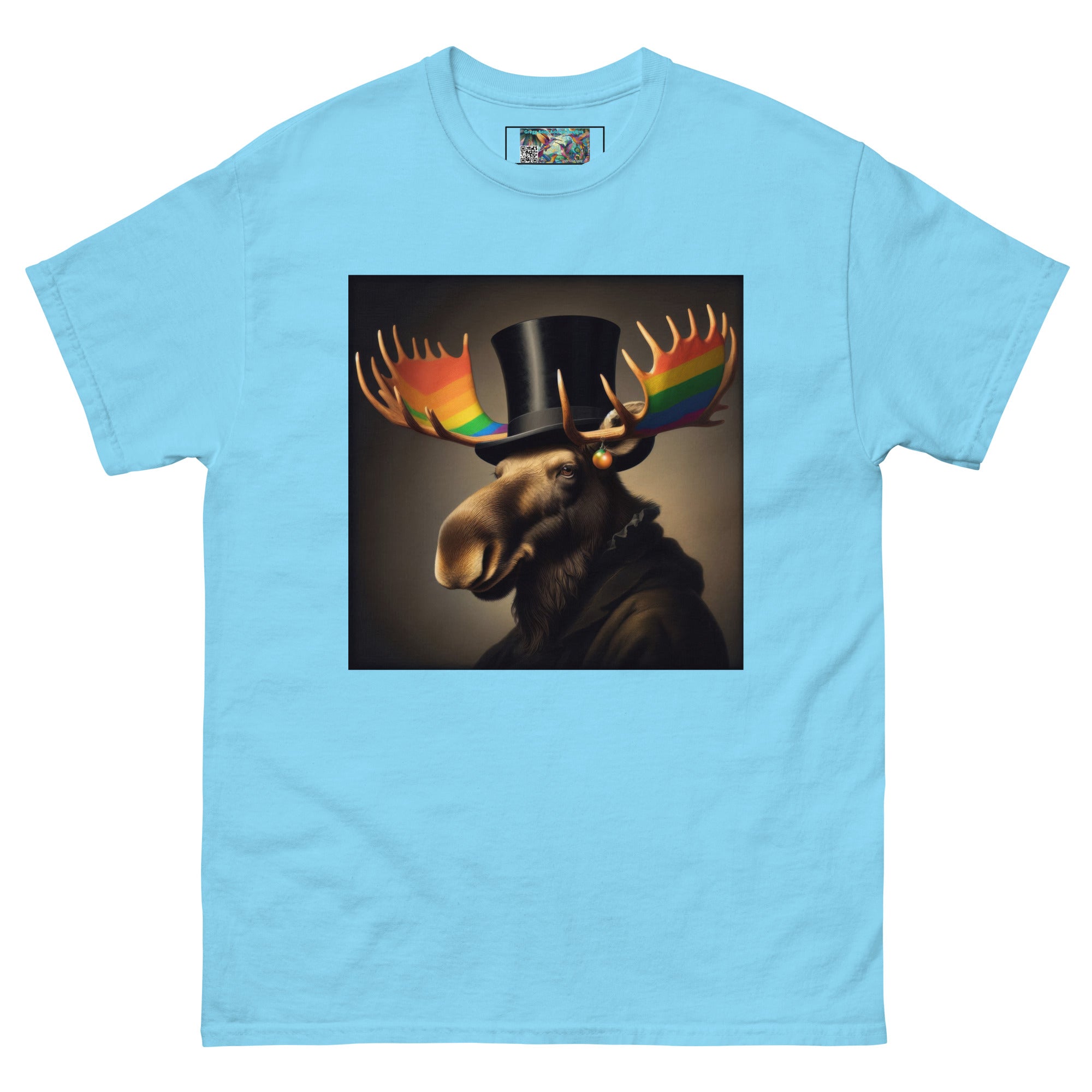 Proud Remby Moose Unisex classic tee by Gregg Acini Adoree Designs - Gregg Acini Adoree Designs - Tee Shirt