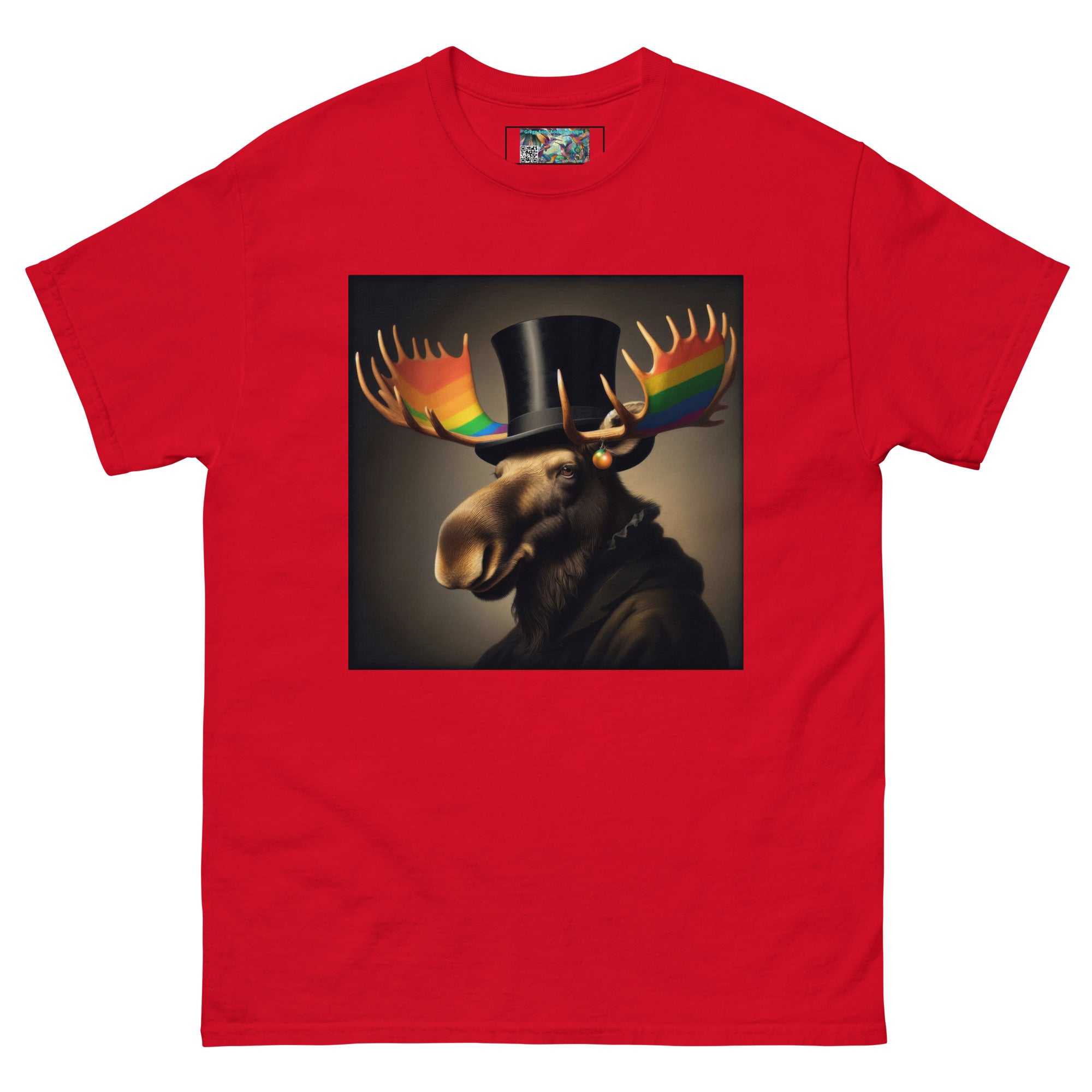 Proud Remby Moose Unisex classic tee by Gregg Acini Adoree Designs - Gregg Acini Adoree Designs - Tee Shirt