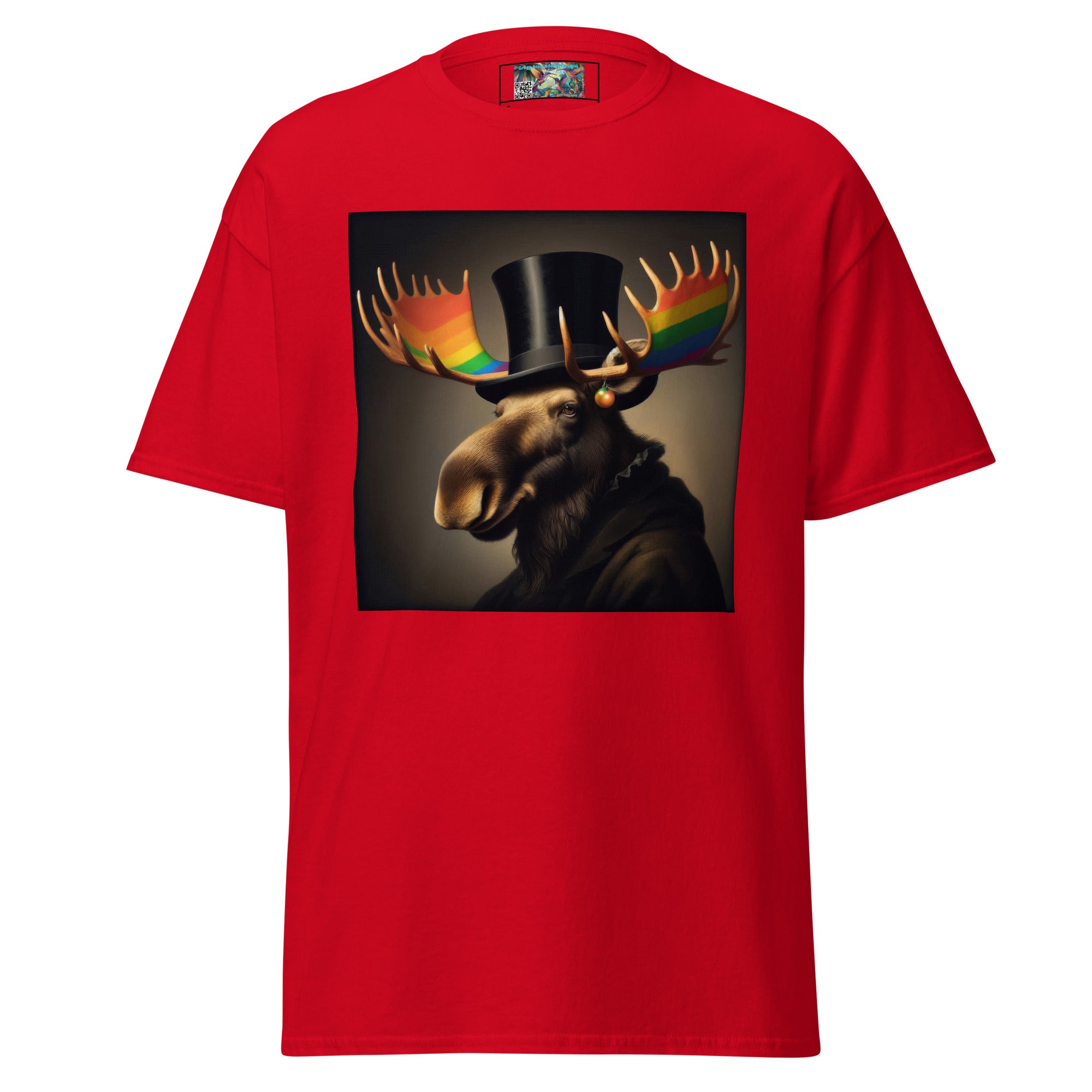 Proud Remby Moose Unisex classic tee by Gregg Acini Adoree Designs - Gregg Acini Adoree Designs - Tee Shirt