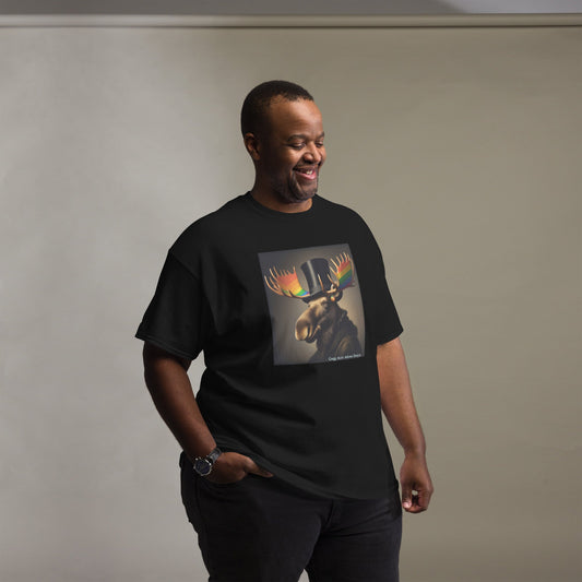 Proud Remby Moose Unisex classic tee by Gregg Acini Adoree Designs - Gregg Acini Adoree Designs - Tee Shirt