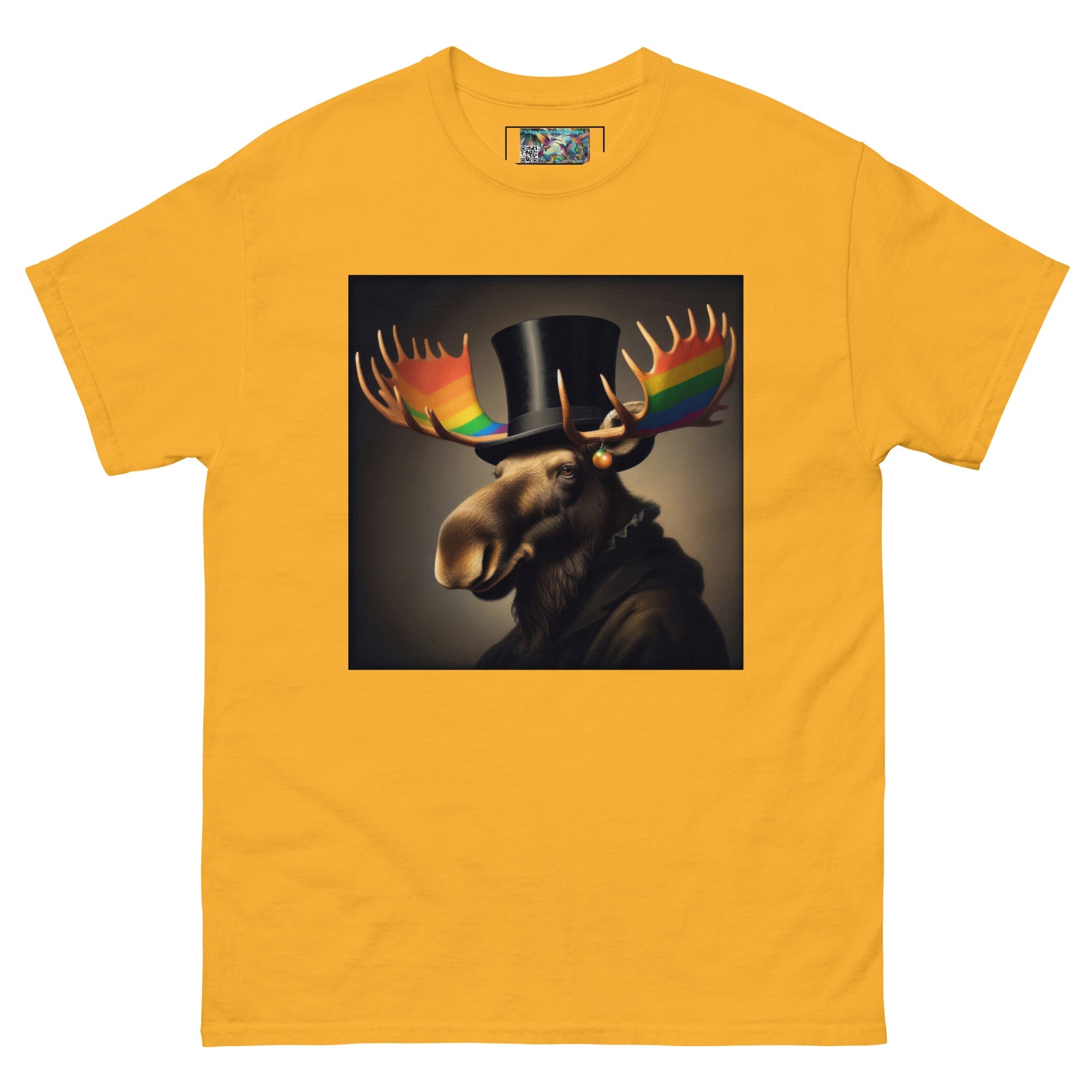 Proud Remby Moose Unisex classic tee by Gregg Acini Adoree Designs - Gregg Acini Adoree Designs - Tee Shirt