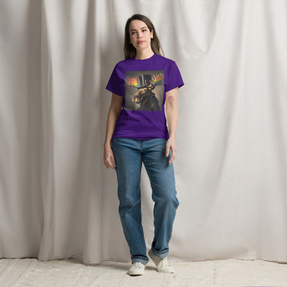 Proud Remby Moose Unisex classic tee by Gregg Acini Adoree Designs - Gregg Acini Adoree Designs - Tee Shirt