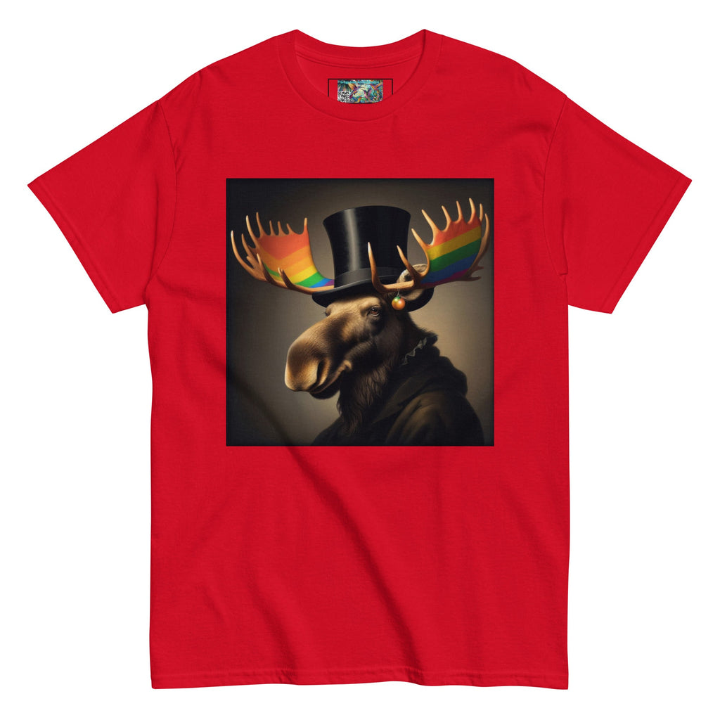 Proud Remby Moose Unisex classic tee by Gregg Acini Adoree Designs - Gregg Acini Adoree Designs - Tee Shirt