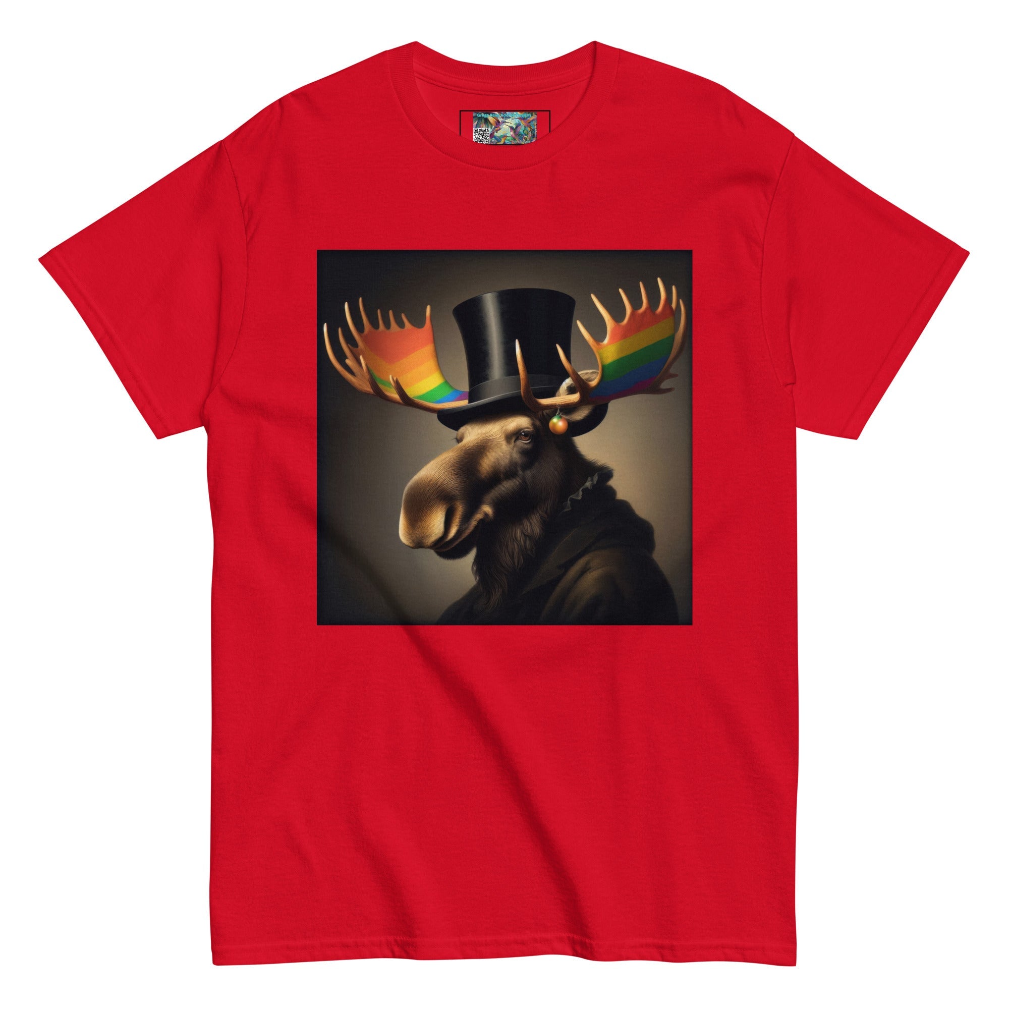 Proud Remby Moose Unisex classic tee by Gregg Acini Adoree Designs - Gregg Acini Adoree Designs - Tee Shirt