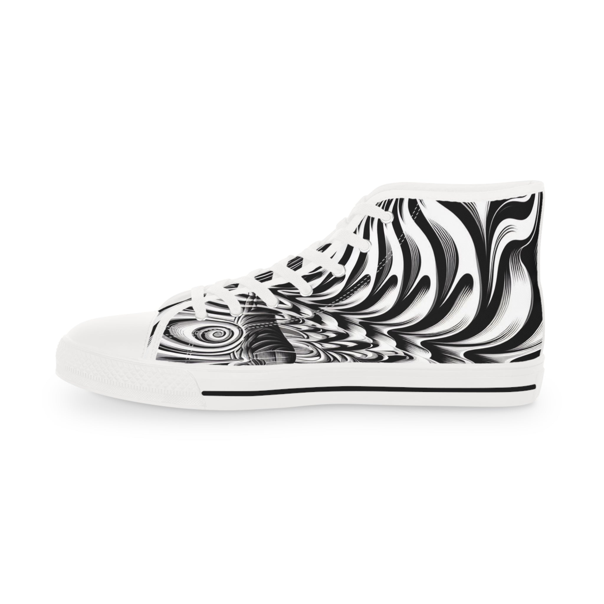 Psychedelic Wave Design High Top Sneakers - Gregg Acini Adoree Designs - Shoes