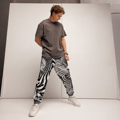 Psychedelic Wave Design Unisex track pants - Gregg Acini Adoree Designs - Track Pants