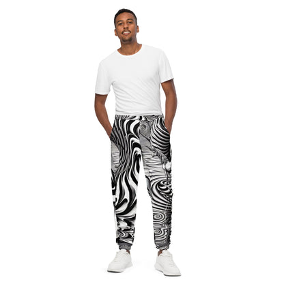 Psychedelic Wave Design Unisex track pants - Gregg Acini Adoree Designs - Track Pants