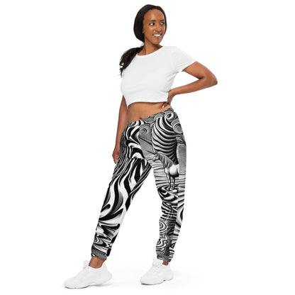 Psychedelic Wave Design Unisex track pants - Gregg Acini Adoree Designs - Track Pants