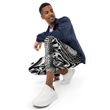 Psychedelic Wave Design Unisex track pants - Gregg Acini Adoree Designs - Track Pants