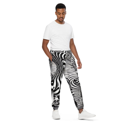 Psychedelic Wave Design Unisex track pants - Gregg Acini Adoree Designs - Track Pants