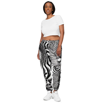 Psychedelic Wave Design Unisex track pants - Gregg Acini Adoree Designs - Track Pants