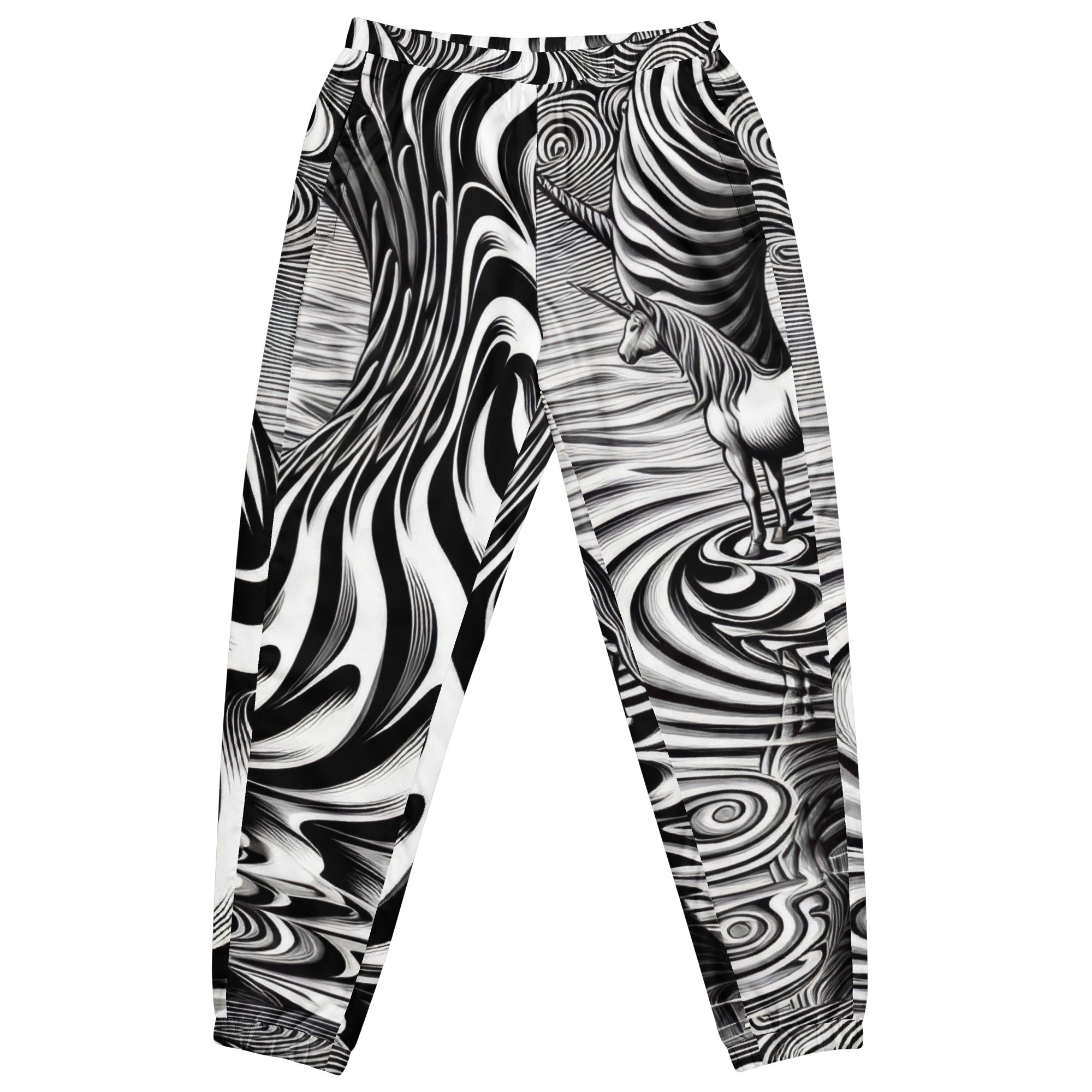 Psychedelic Wave Design Unisex track pants - Gregg Acini Adoree Designs - Track Pants