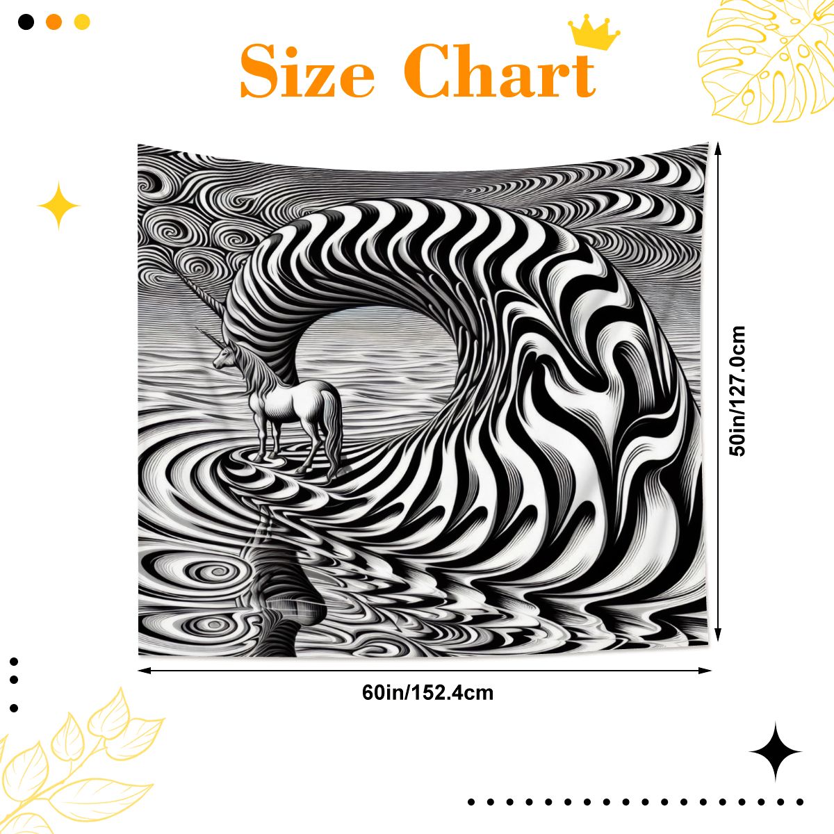 Psychedelic Wave Lightweight Wall Tapestry (Fabric Wall Hanging - USA) - Gregg Acini Adoree Designs - Wall Coverings