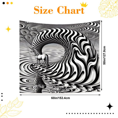 Psychedelic Wave Lightweight Wall Tapestry (Fabric Wall Hanging - USA) - Gregg Acini Adoree Designs - Wall Coverings