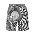 Psychedelic Wave Men's Beach Shorts - Gregg Acini Adoree Designs - Swimsuit