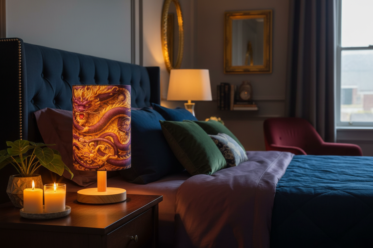 Purple Dragon Lamp Lifestyle