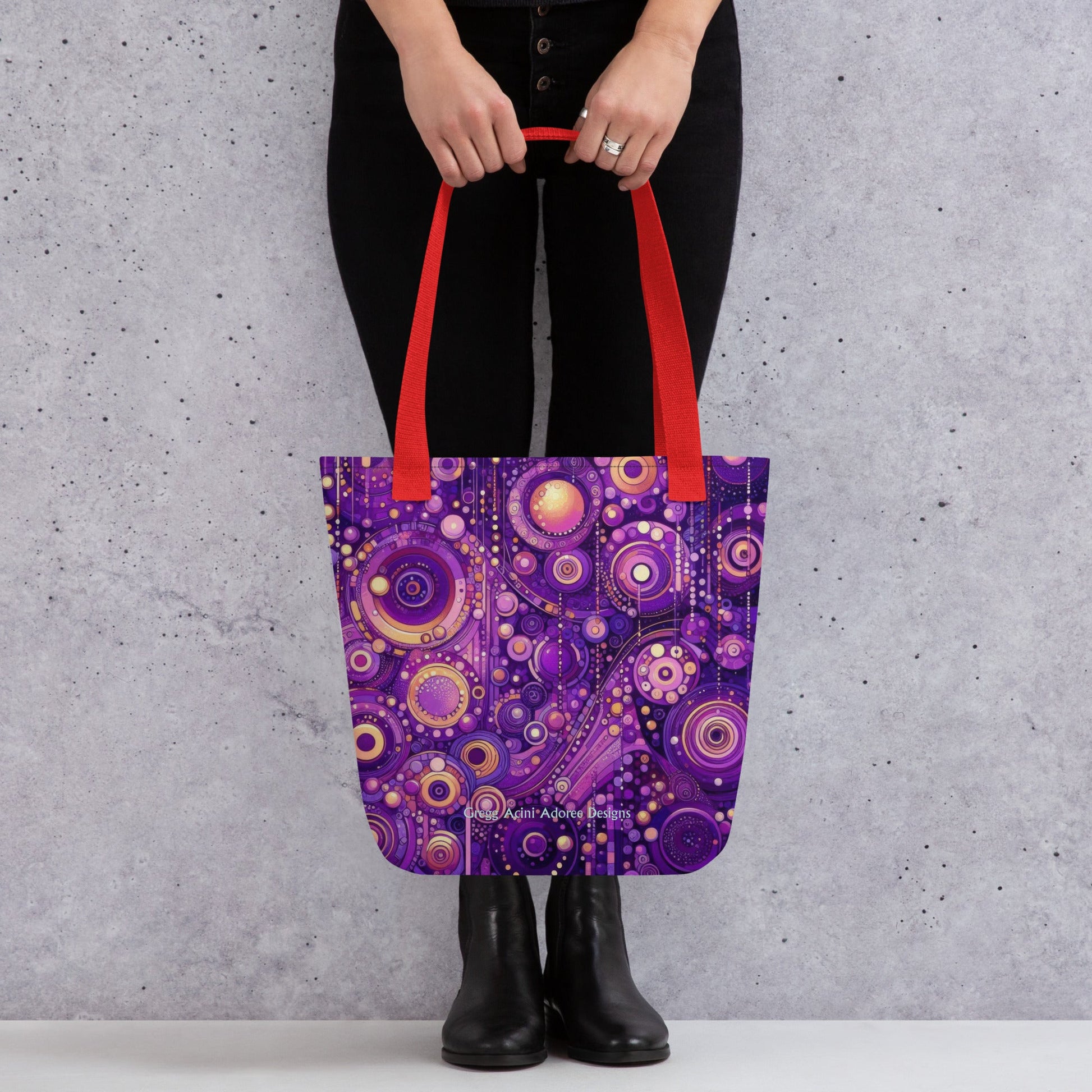Purple Menagerie Tote bag - Gregg Acini Adoree Designs - Tote Bag