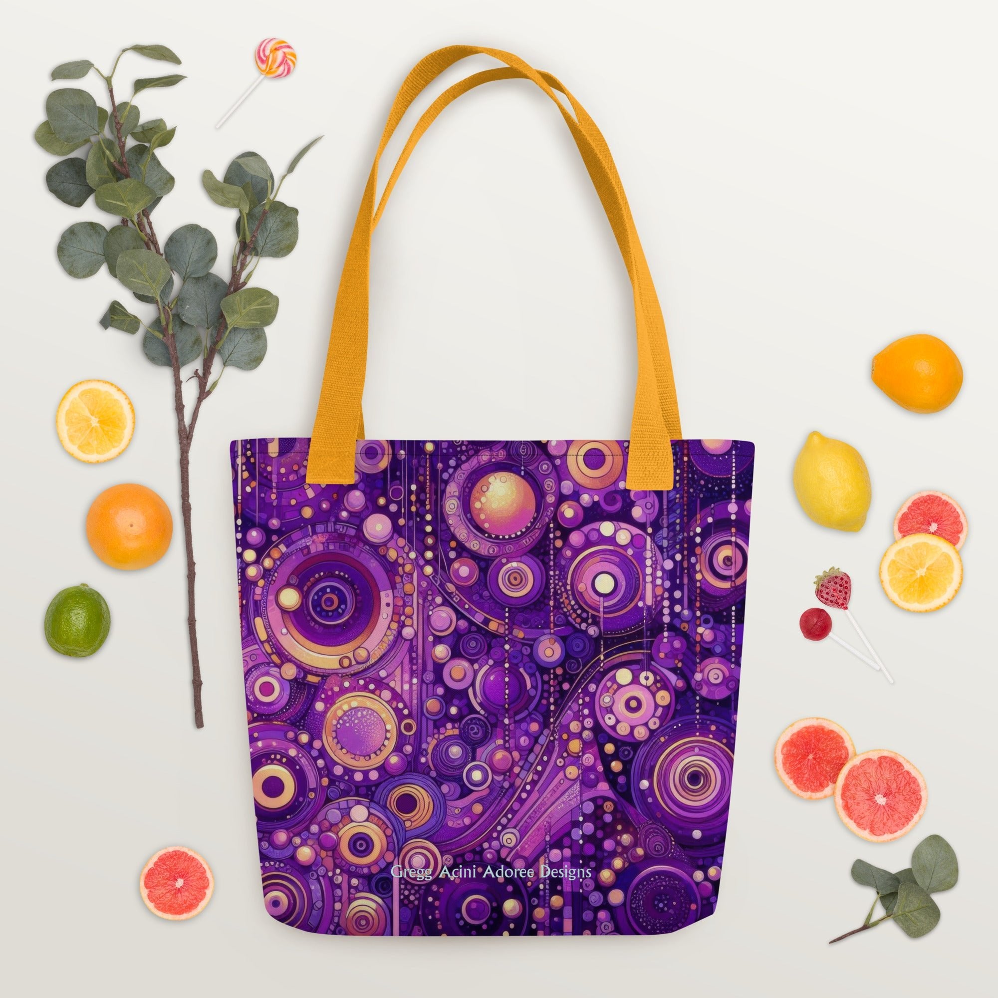 Purple Menagerie Tote bag - Gregg Acini Adoree Designs - Tote Bag