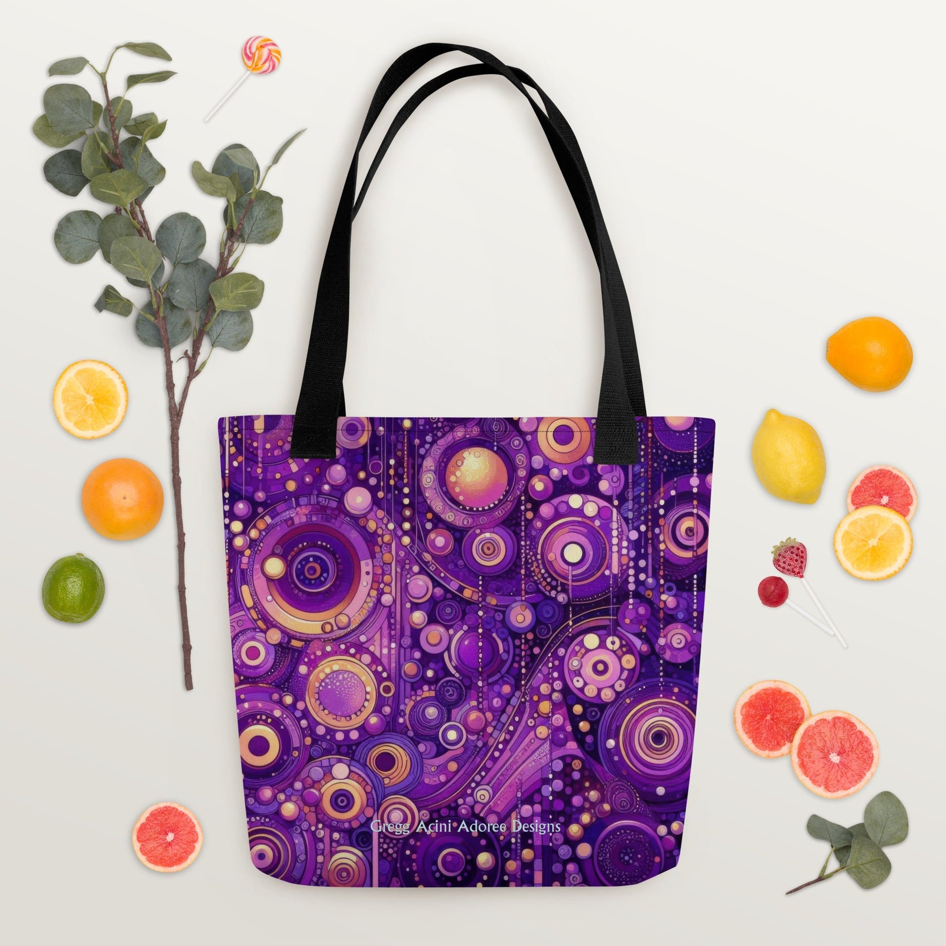 Purple Menagerie Tote bag - Gregg Acini Adoree Designs - Tote Bag