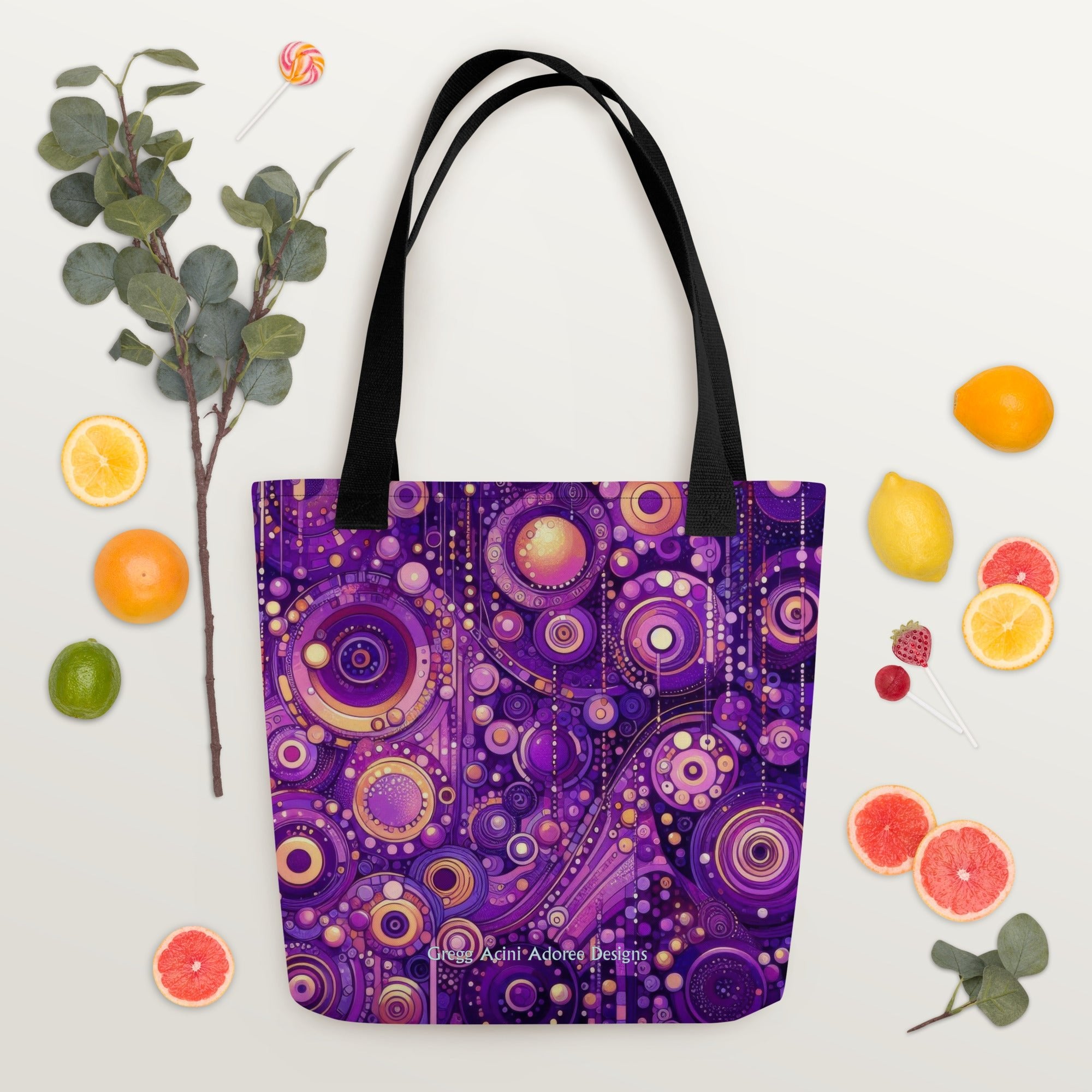 Purple Menagerie Tote bag - Gregg Acini Adoree Designs - Tote Bag