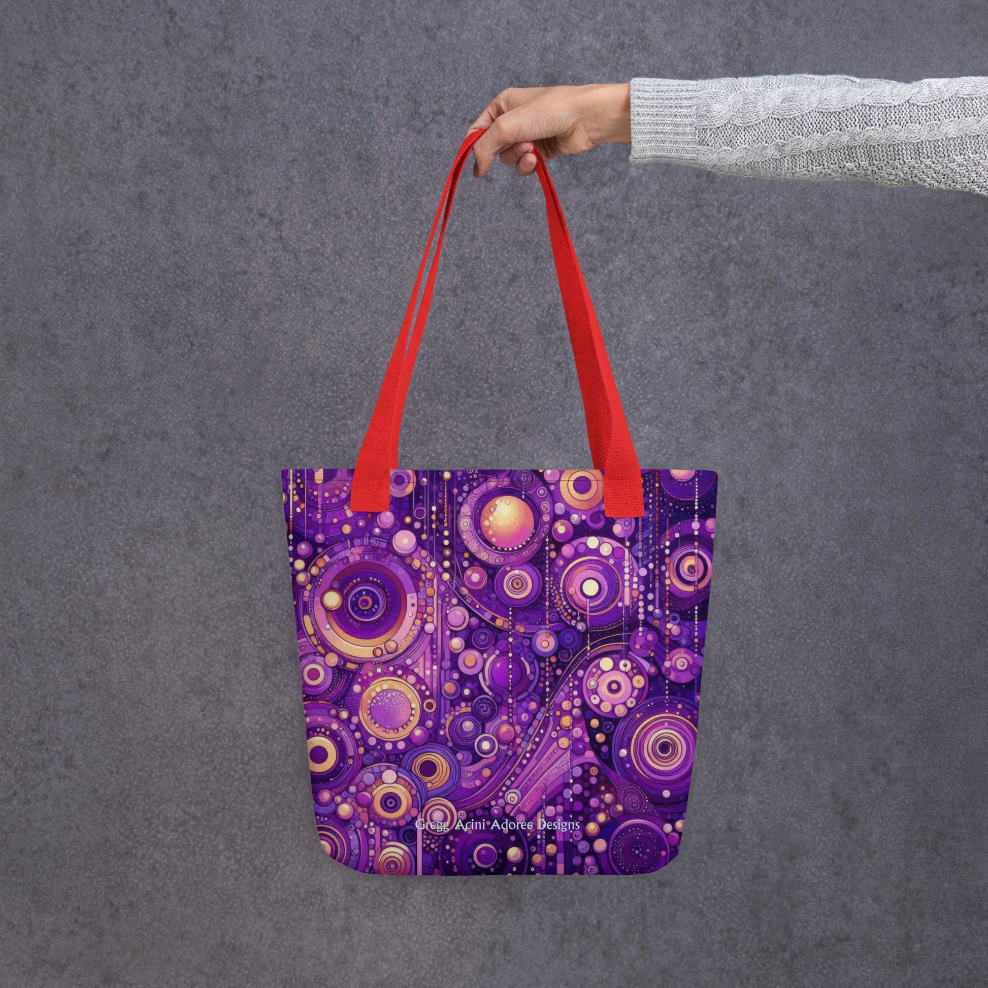 Purple Menagerie Tote bag - Gregg Acini Adoree Designs - Tote Bag