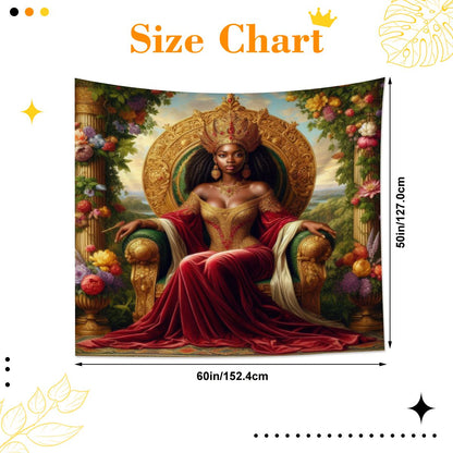 Queen 1 Lightweight Wall Tapestry (Fabric Wall Hanging - USA) - Gregg Acini Adoree Designs - Wall Coverings