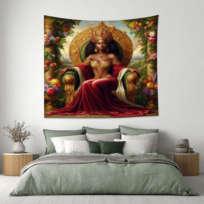 Queen 1 Lightweight Wall Tapestry (Fabric Wall Hanging - USA) - Gregg Acini Adoree Designs - Wall Coverings