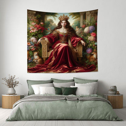 Queen 2 Lightweight Wall Tapestry (Fabric Wall Hanging - USA) - Gregg Acini Adoree Designs - Wall Coverings