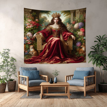 Queen 2 Lightweight Wall Tapestry (Fabric Wall Hanging - USA) - Gregg Acini Adoree Designs - Wall Coverings