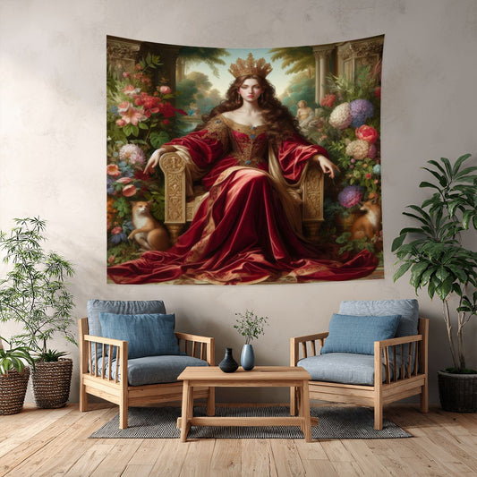 Queen 2 Lightweight Wall Tapestry (Fabric Wall Hanging - USA) - Gregg Acini Adoree Designs - Wall Coverings