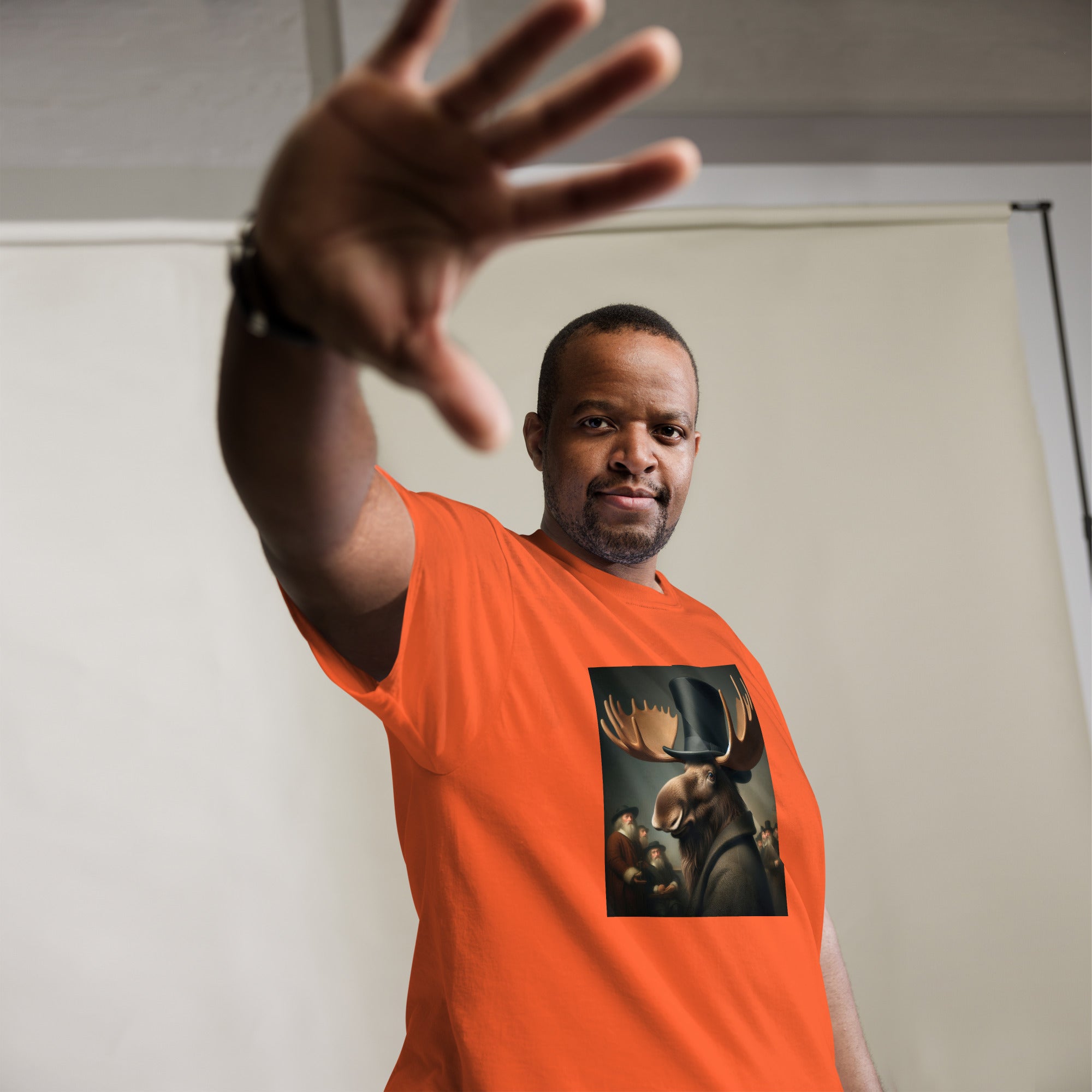 Remby Moose Unisex classic tee by Gregg Acini Adoree Designs - Gregg Acini Adoree Designs - Tee Shirt