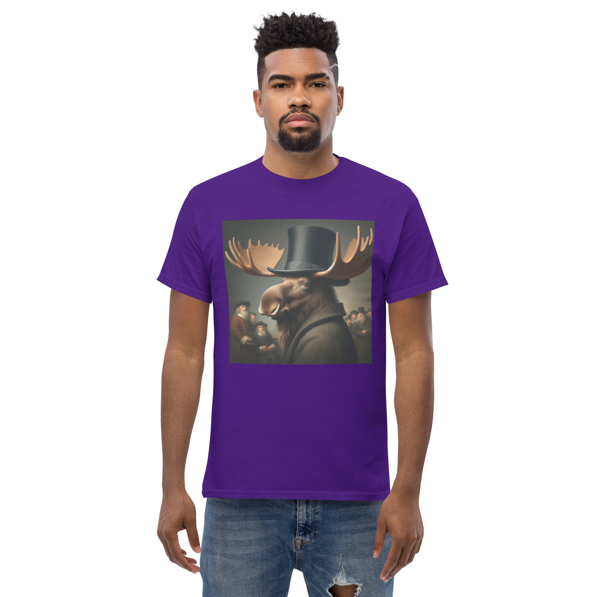 Remby Moose Unisex classic tee by Gregg Acini Adoree Designs - Gregg Acini Adoree Designs - Tee Shirt