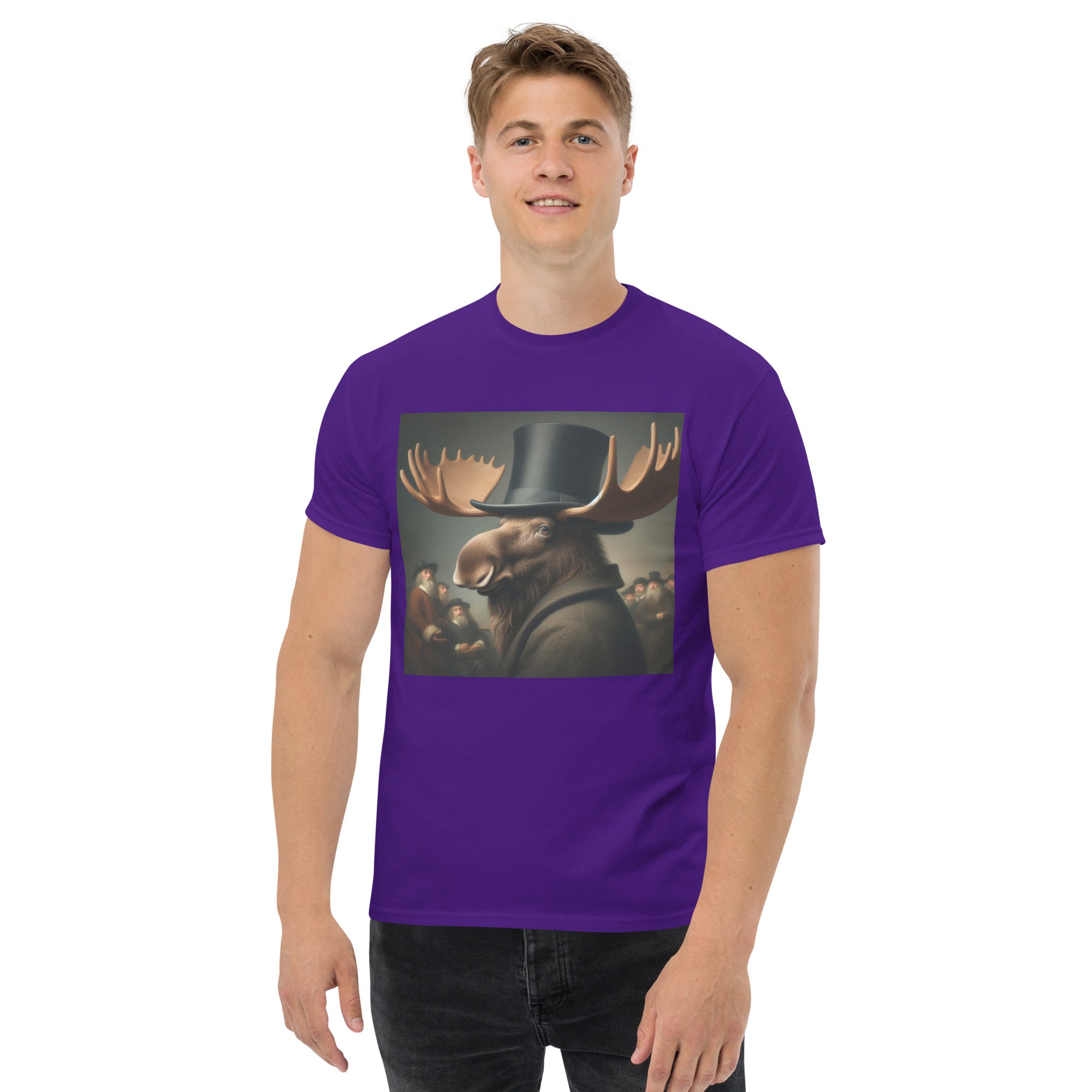Remby Moose Unisex classic tee by Gregg Acini Adoree Designs - Gregg Acini Adoree Designs - Tee Shirt