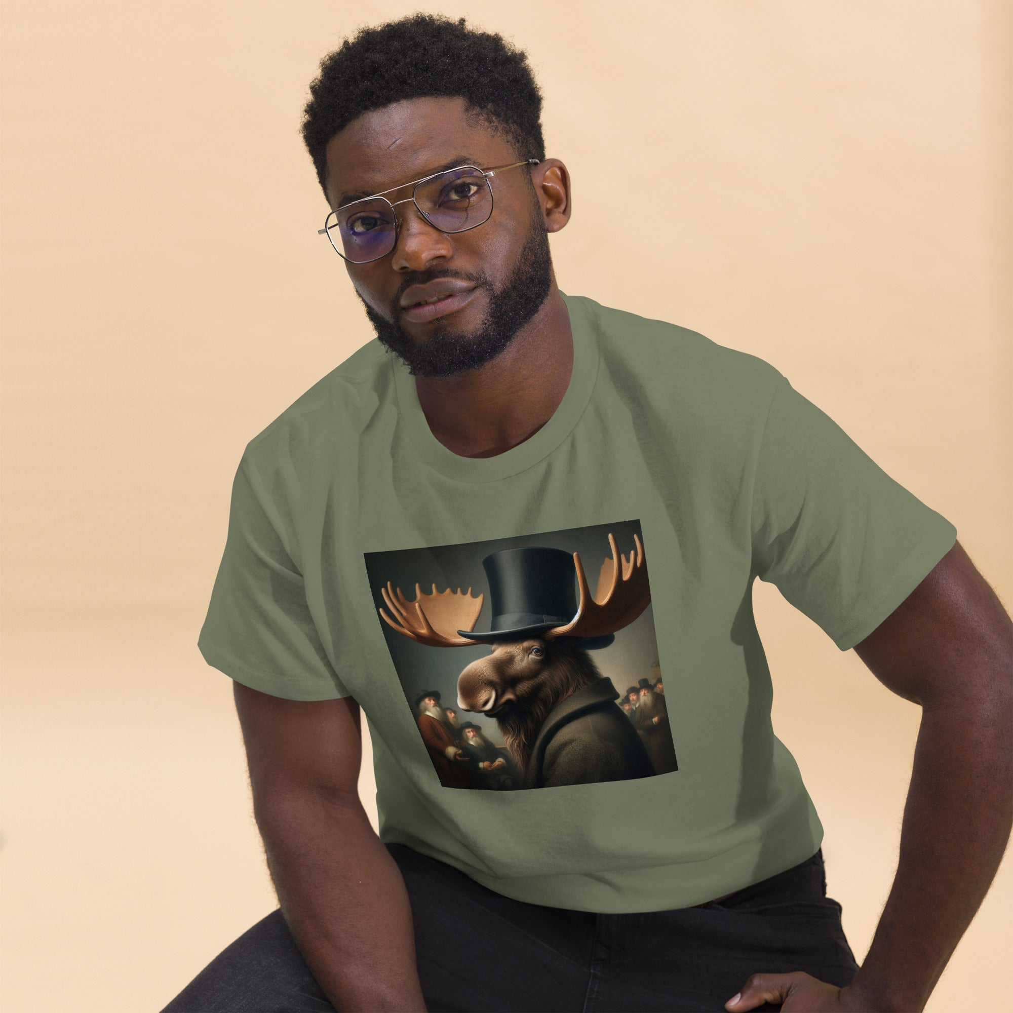 Remby Moose Unisex classic tee by Gregg Acini Adoree Designs - Gregg Acini Adoree Designs - Tee Shirt