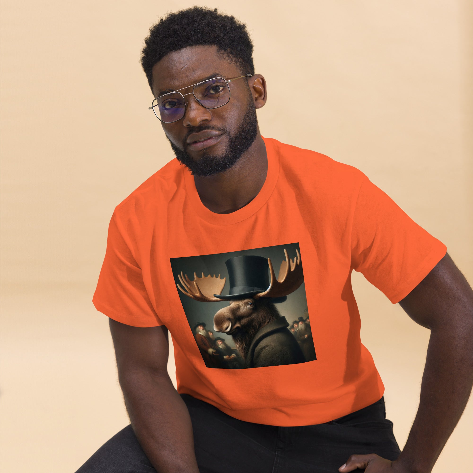 Remby Moose Unisex classic tee by Gregg Acini Adoree Designs - Gregg Acini Adoree Designs - Tee Shirt