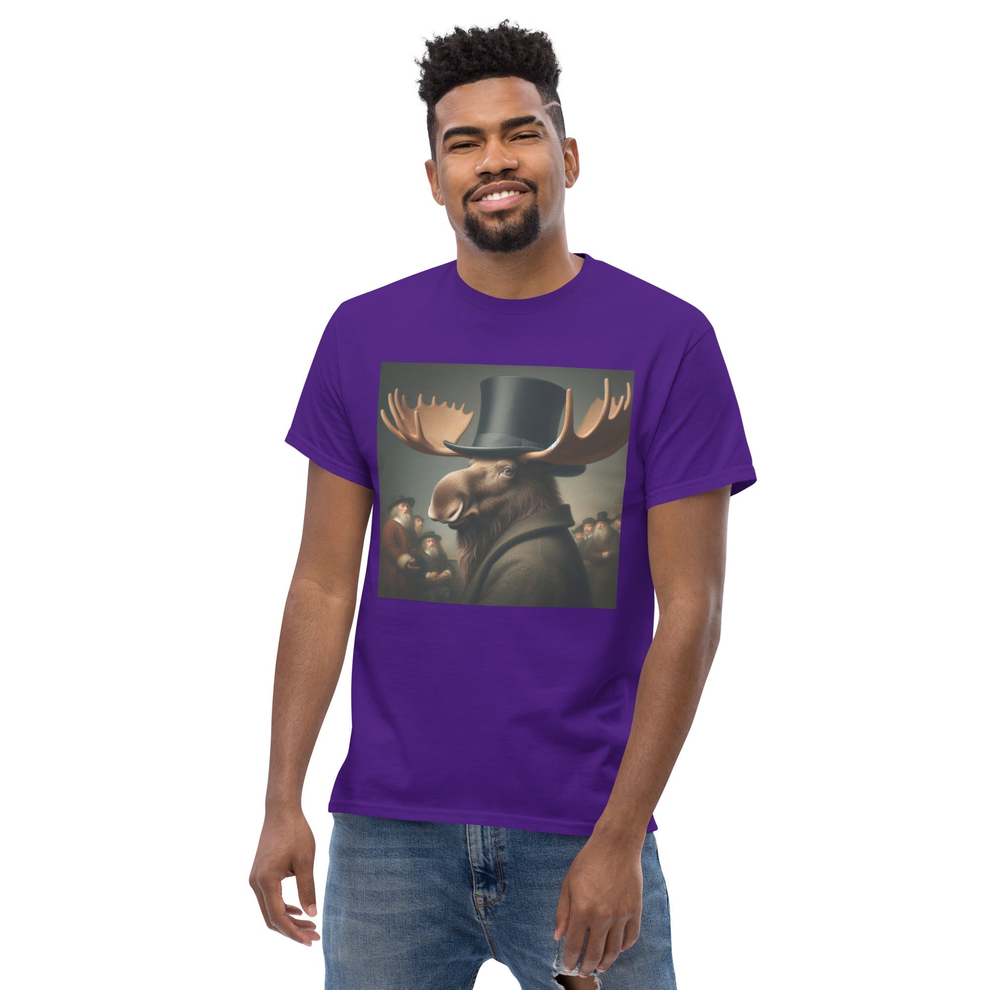 Remby Moose Unisex classic tee by Gregg Acini Adoree Designs - Gregg Acini Adoree Designs - Tee Shirt