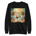 Rooster and Palms Unisex Premium Sweatshirt by Gregg Acini Adoree Designs - Gregg Acini Adoree Designs - Sweatshirt