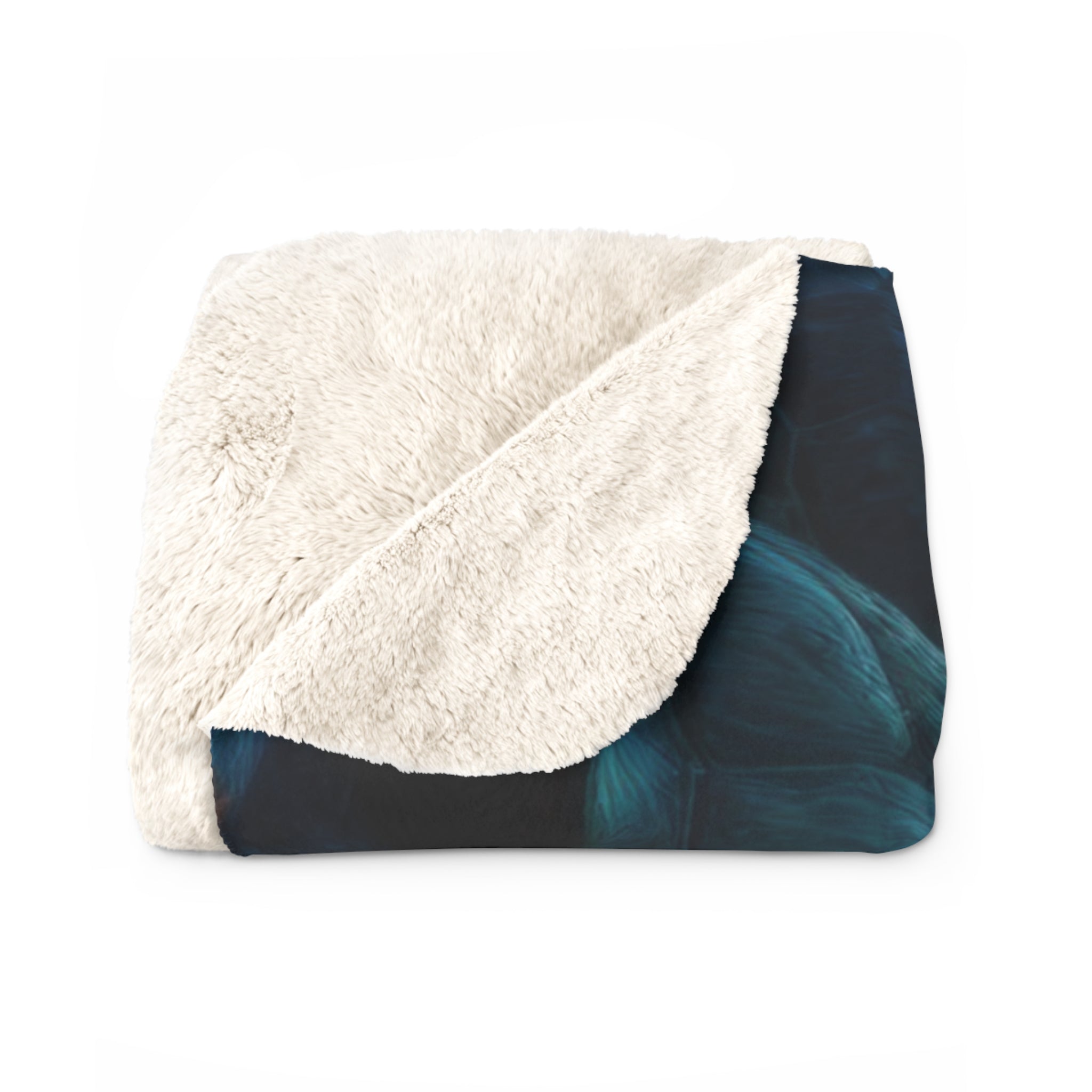 Sea Turtle Sunset Sherpa Blanket — Cozy Ocean Sunset Throw for Beach Lovers - Gregg Acini Adoree Designs - Blanket