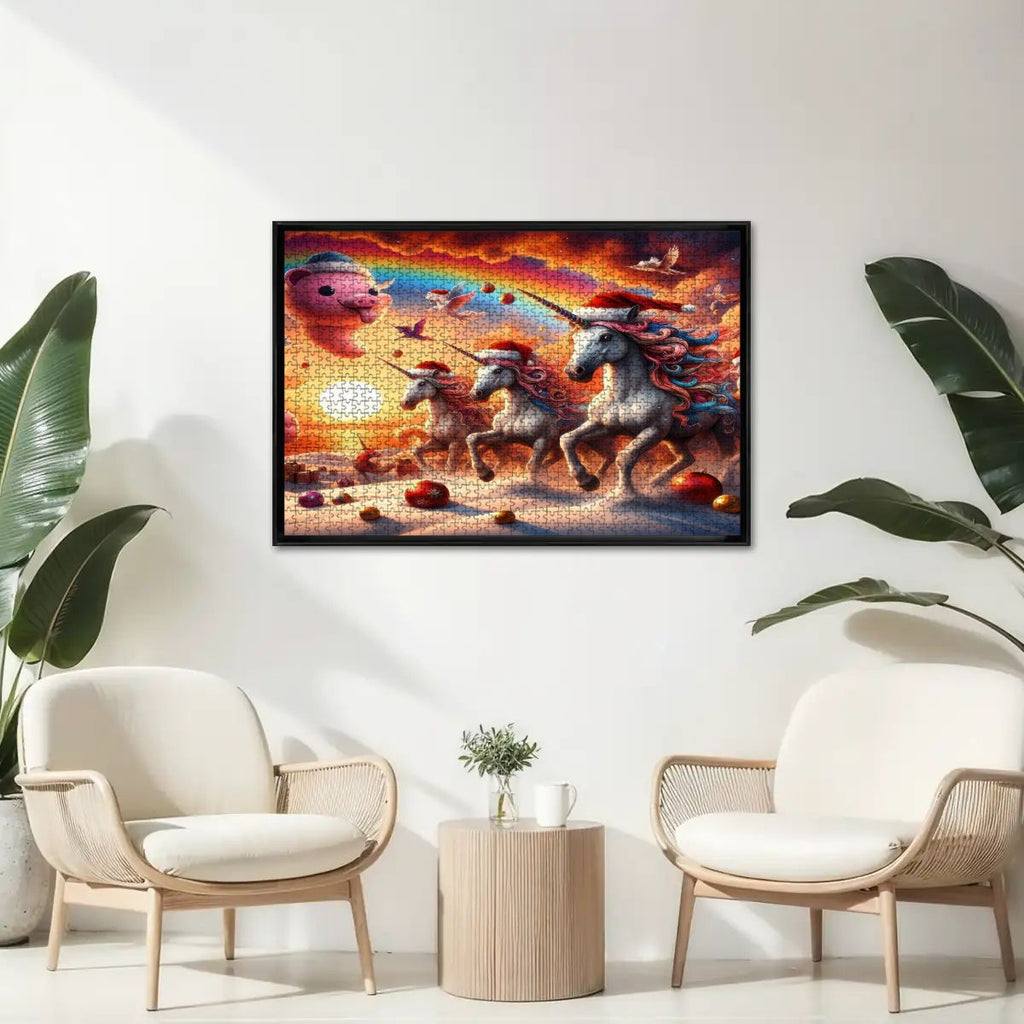 Seasons Greetings Wooden Jigsaw Puzzles 1000 pcs - Gregg Acini Adoree Designs - Jigsaw Puzzle