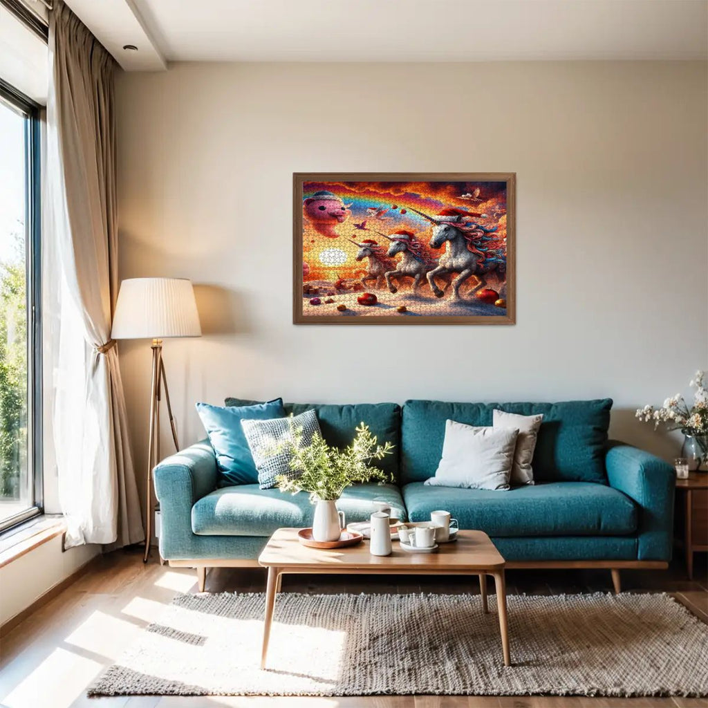 Seasons Greetings Wooden Jigsaw Puzzles 1000 pcs - Gregg Acini Adoree Designs - Jigsaw Puzzle