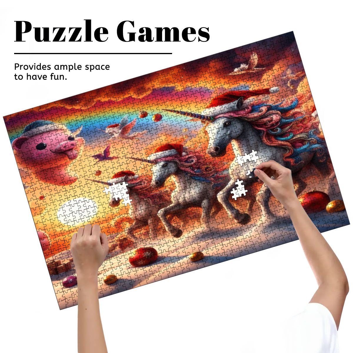 Seasons Greetings Wooden Jigsaw Puzzles 1000 pcs - Gregg Acini Adoree Designs - Jigsaw Puzzle